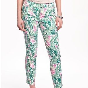 Old Navy NWT Tropical Pixie Chino Pants